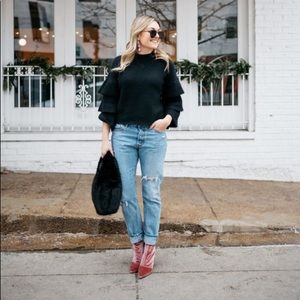 NWT pink velvet booties size 10